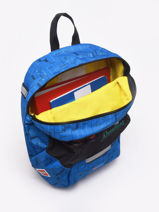 1 Compartment  Backpack Lego Blue city police adventure 25-vue-porte