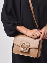 Medium Leather Roxane Shoulder Bag Lancel Black roxane A12073-vue-porte