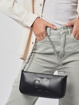 Shoulder Bag Sculpted Calvin klein jeans Black sculpted K609769-vue-porte