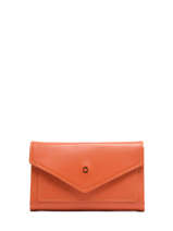 Leather Madras Wallet Etrier Orange madras EMAD469