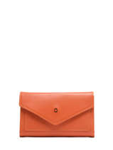 Portefeuille Madras Cuir Etrier Orange madras EMAD469