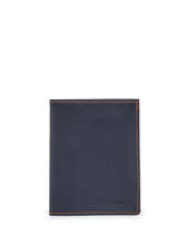 Wallet With Card Holder Paris Leather Etrier Blue paris EPAR748