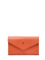Leather Madras Wallet Etrier Orange madras EMAD701