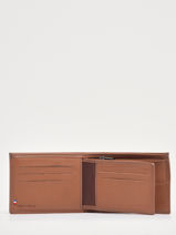 Leather Paris Wallet With Coin Purse Etrier Brown paris EPAR438-vue-porte