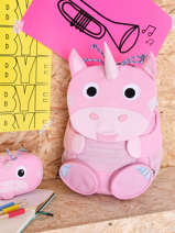 Backpack Affenzahn Pink large friends FAL4