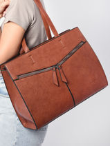 A4 Size  Shoulder Bag Format A4 Gallantry Brown format a4 R1599-vue-porte