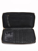 Wallet Leather Paul marius Black argento CHARLARG-vue-porte