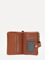 Coin Purse With Card Holder Soft Mandoline Brown soft 376-vue-porte