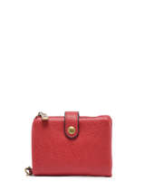 Coin Purse With Card Holder Miniprix Red soft 376