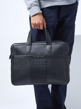 Business Bag Tommy hilfiger Black central AM09150-vue-porte