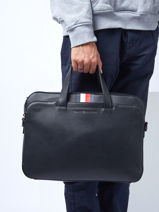 1 Compartment  Business Bag Tommy hilfiger Black midtown AM09545-vue-porte
