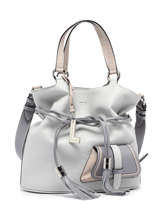 Medium Leather Bucket Bag Premier Flirt Lancel Gray premier flirt A10531