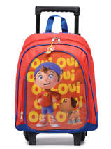 Wheeled Schoolbag Oui oui Red smile 101986