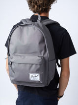 1 Compartment  Backpack  With 15" Laptop Sleeve Herschel Gray classics 10492-vue-porte