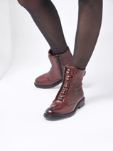 Boots En Cuir En Cuir Mjus Rouge women M56204-vue-porte