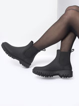 Rain  Boots In Leather Tamaris Black women 29-vue-porte