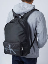A4 Size  Backpack Calvin klein jeans Black sport essentials K509345-vue-porte