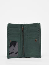 Leather Cow Wallet Basilic pepper Green cow BCOW96-vue-porte