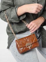 Sac Nano Moon En Cuir Vanessa bruno Beige moon 84V40326-vue-porte