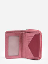 Wallet Maya Leather Lancaster Pink maya 3-vue-porte