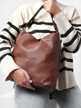 Ccrossbody  Shoulder Bag Soft Miniprix Brown soft MD1303-vue-porte