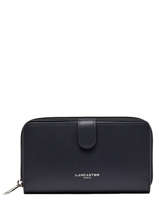 Continental Wallet Leather Lancaster Black smooth 18