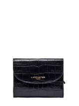 Wallet Leather Lancaster Black exotic croco 11