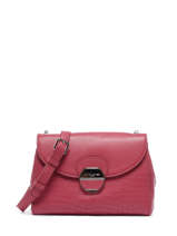 Leather Crossbody Bag Foulonné Pia Lancaster Pink pia 60