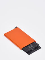Aluminium Card Holder Secrid Orange alu 00C-vue-porte