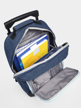 2-compartment  Wheeled Schoolbag Quiksilver Blue kids QBBP3035-vue-porte