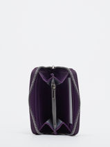 Grained Compact Wallet Miniprix Violet grained K2015-vue-porte