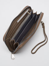Zip Wallet Classic Miniprix Beige grained H1689-vue-porte