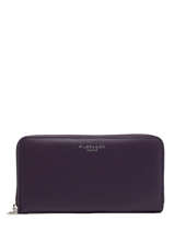 Zip Wallet Classic Miniprix Violet grained H1689