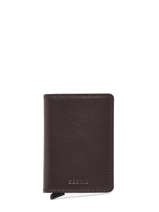 Card Holder Leather Secrid Brown original SO