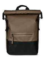 1 Compartment  Backpack  With 16" Laptop Sleeve Rains Brown boston 13720