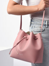 Crossbody Bag Pur Leather Lancaster Pink pur & element city 18-vue-porte