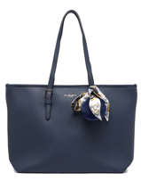 A4 Size  Shoulder Bag Grained Miniprix Blue grained 1