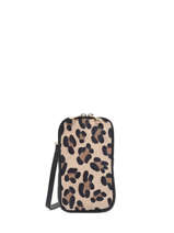 Leather Velvet Phone Bag Milano Beige velvet VE21104G
