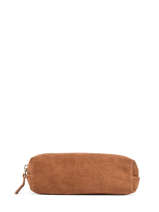 Pouch Leather Milano Brown velvet VE22062
