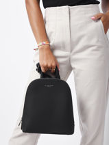 Backpack Miniprix Black grained F2547-vue-porte