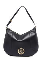 Medium Leather Roxane Hobo Bag Lancel Black roxane A12074