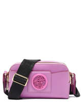 Leather Roxane Camera Bag Lancel Pink roxane A12070