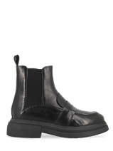 Chelsea Boots En Cuir Semerdjian Noir women E981E1-vue-porte