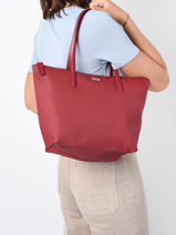 Shoulder Bag L.12.12 Concept Lacoste Red l.12.12 concept 18SAXP46-vue-porte