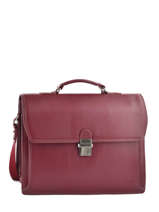 Briefcase 3 Compartments Etrier Red flandres EFLA02