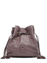 Leather Bucket Bag Tradition Etrier Violet tradition EHER29