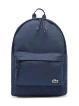 Backpack Lacoste Blue neo croc NH4099NE-vue-porte