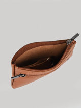 Coin Purse Leather Leather Etrier Brown madras EMAD612-vue-porte