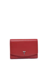 Leather Romy Coin Purse Le tanneur Red romy TROM3150