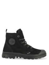 Boots Pampa Hi Zip Wl In Leather Palladium Black women 95982010